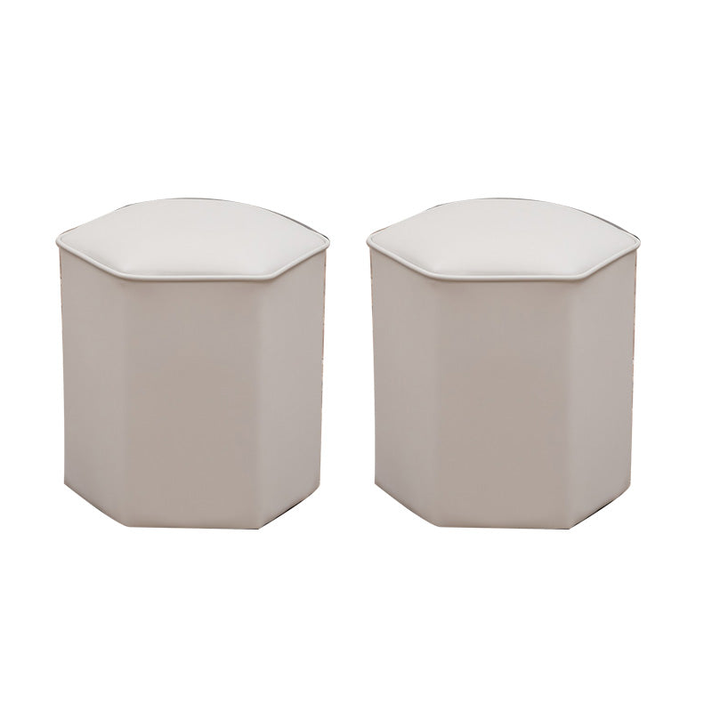 Red Modern Pouf Water Resistant Specialty Foot Stool for Living Room