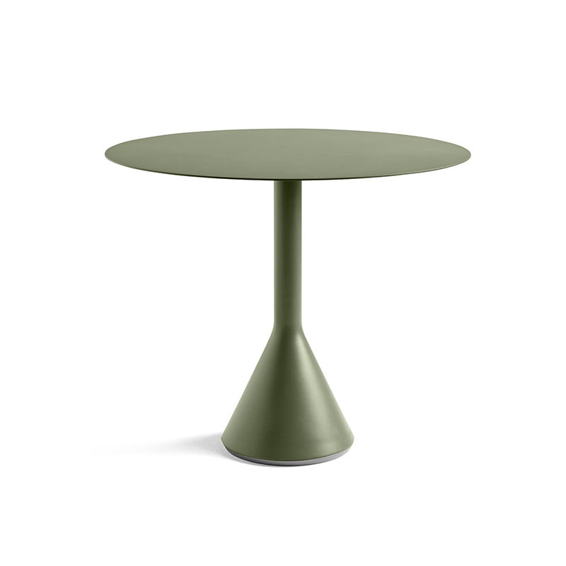 Industrial Style Patio Table Outdoor Green Metal Bistro Table