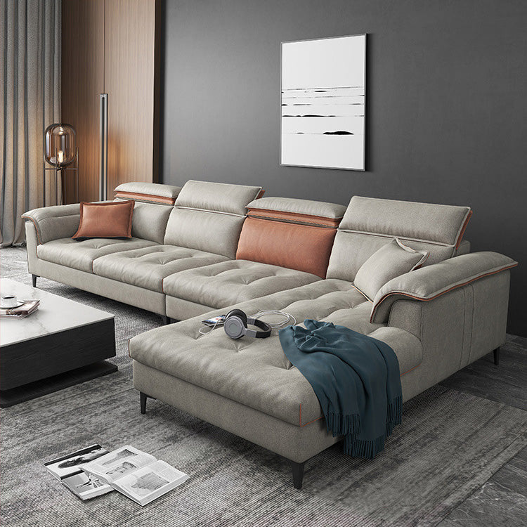 Contemporary Faux Leather Living Room sofa Pillow Top Arm Cushions Seating