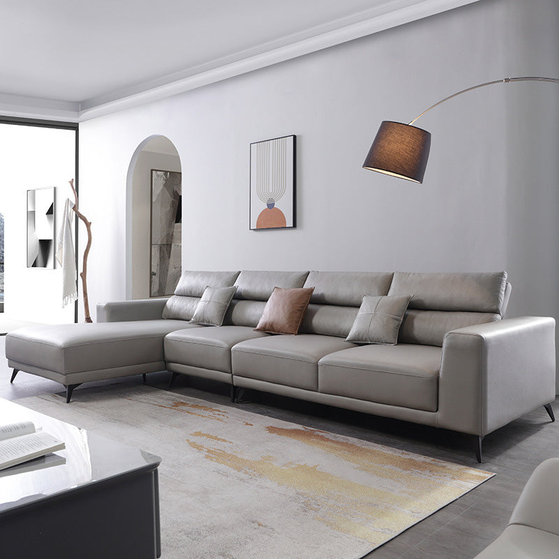 Industrial Living Room Settee Faux Leather Square Arm Cushions sofa