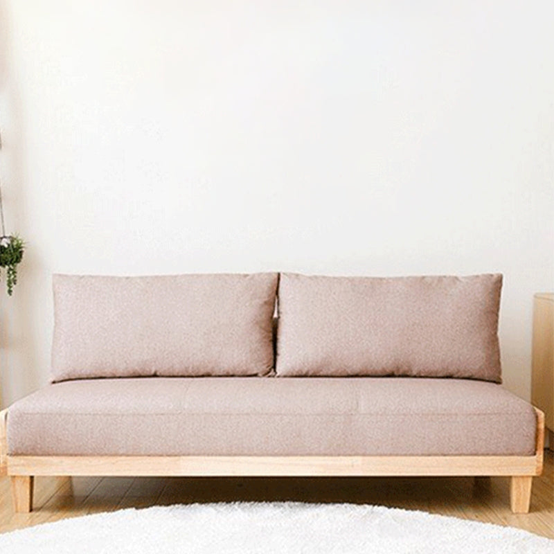 Contemporary Armless Seating with Pillows Reclining Sofa 30.7" Wide