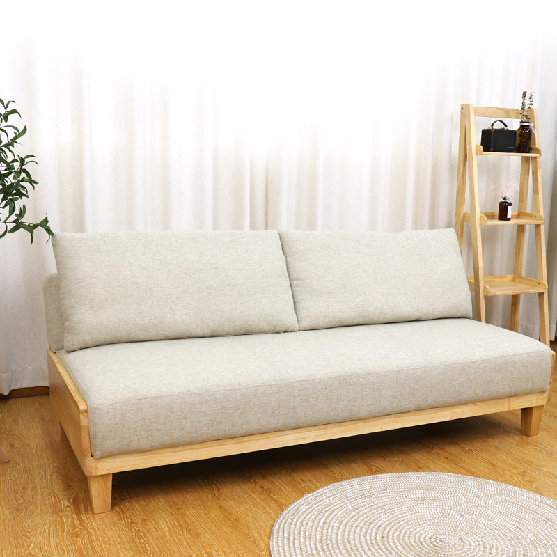 Contemporary Armless Seating with Pillows Reclining Sofa 30.7" Wide