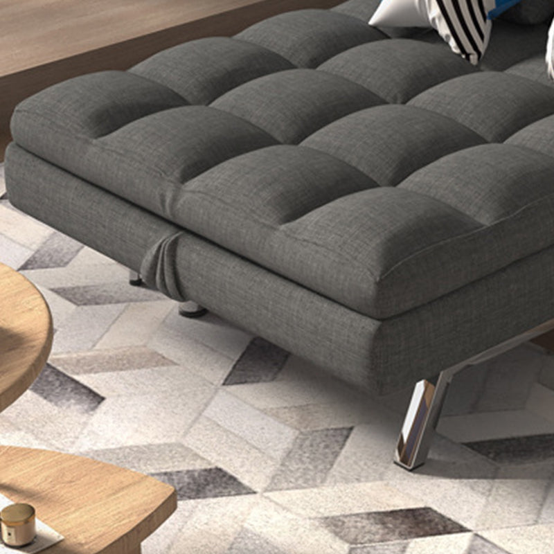 Modern Convertible Sofa Bed Hair Pin Legs Seating with Pillows