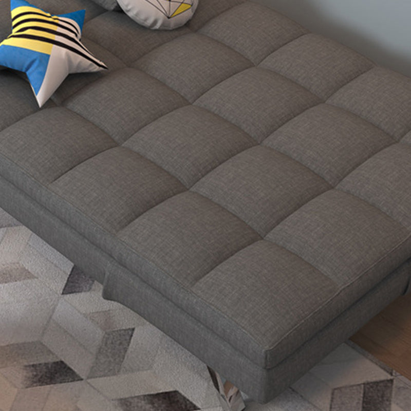 Modern Convertible Sofa Bed Hair Pin Legs Seating with Pillows
