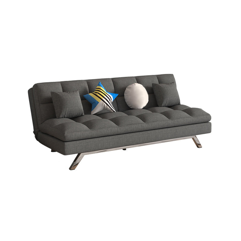 Modern Convertible Sofa Bed Hair Pin Legs Seating with Pillows