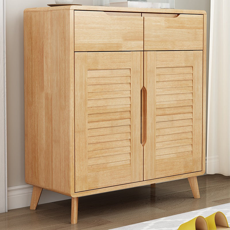 39.37" Tall Wood 2 - Door Accent Cabinet 2 - Drawer Storage Chest