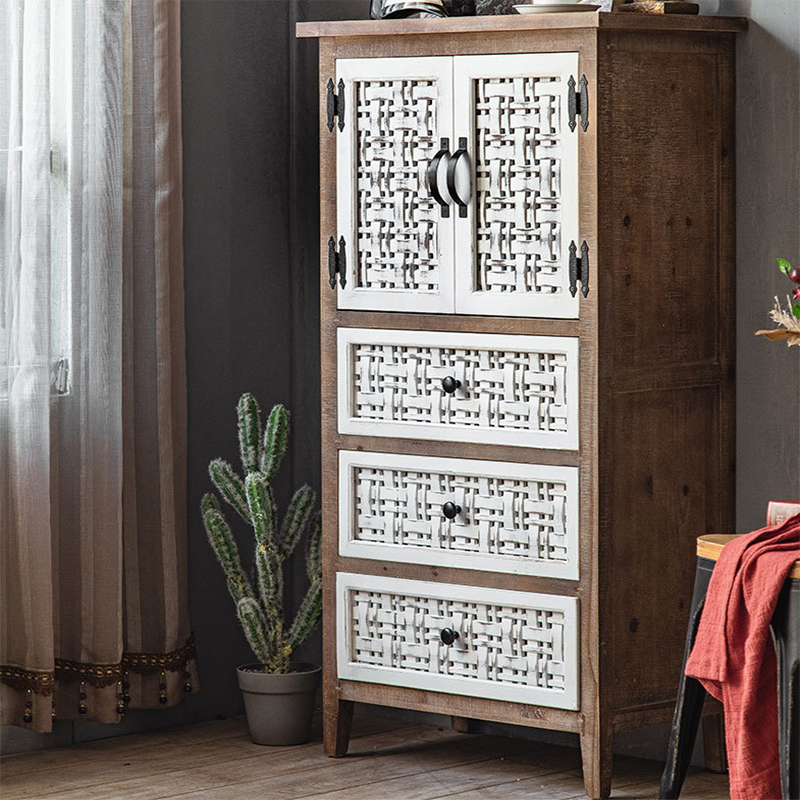 Industrial Rectangle Bar Pulls Accent Cabinet With Doors Cabinet