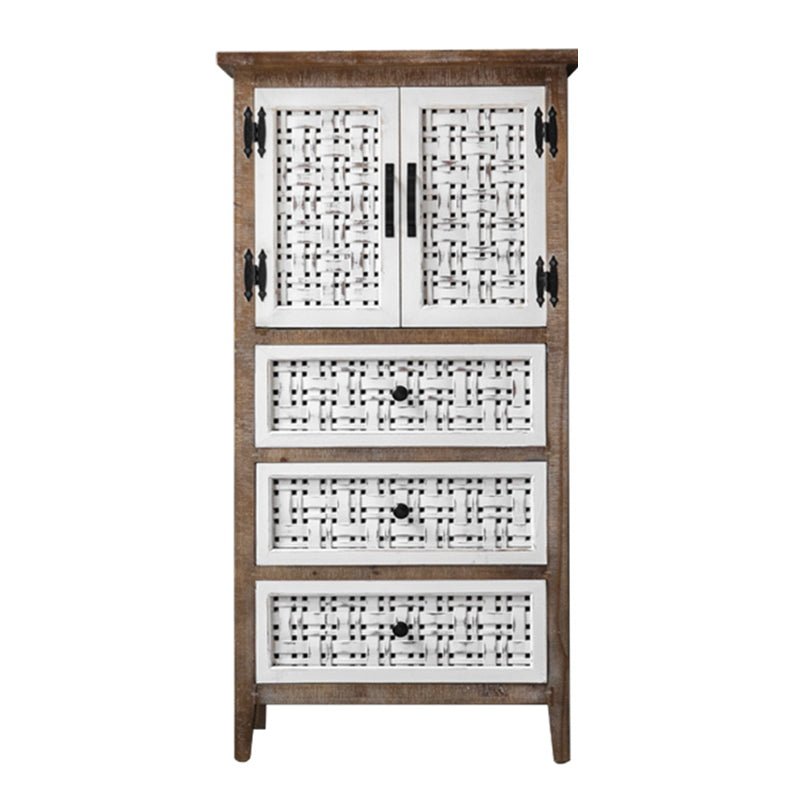Industrial Rectangle Bar Pulls Accent Cabinet With Doors Cabinet