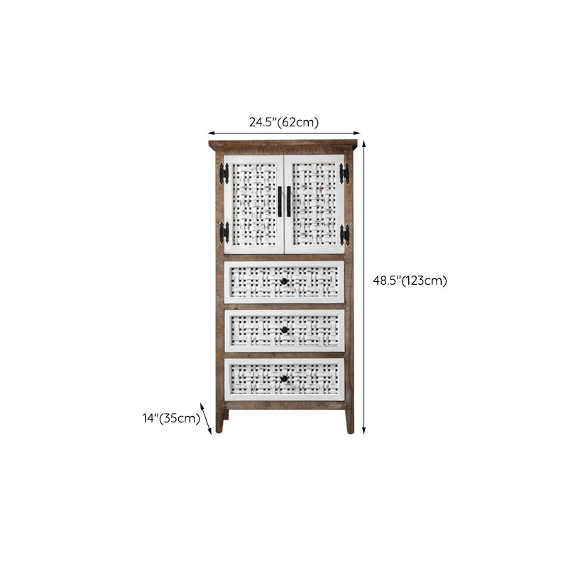 Industrial Rectangle Bar Pulls Accent Cabinet With Doors Cabinet