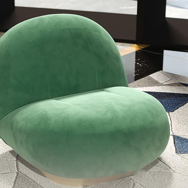 Modern Solid Color Sofa Tight Back Curved Loveseat for Living Room