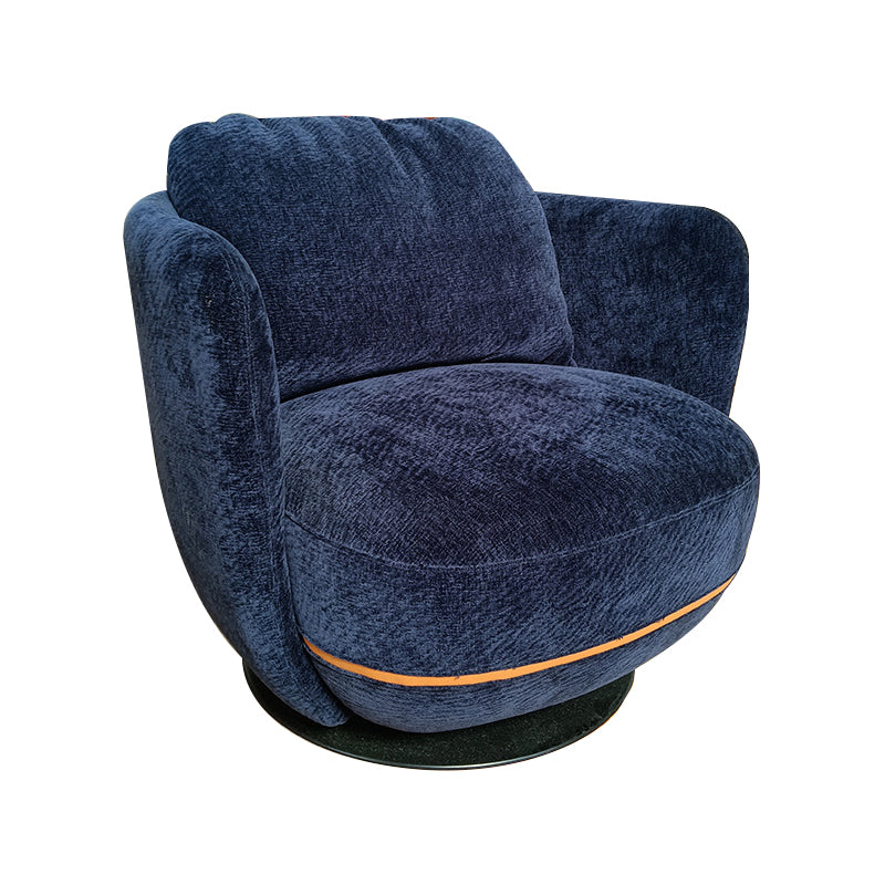 Solid Color Accent Armchair Swivel Living Room Accent Armchair