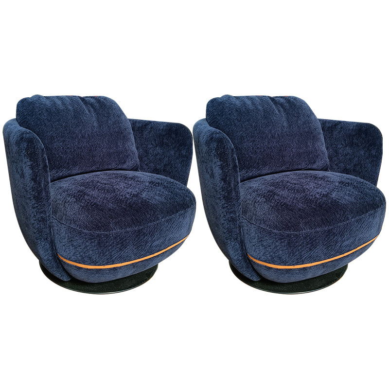 Solid Color Accent Armchair Swivel Living Room Accent Armchair