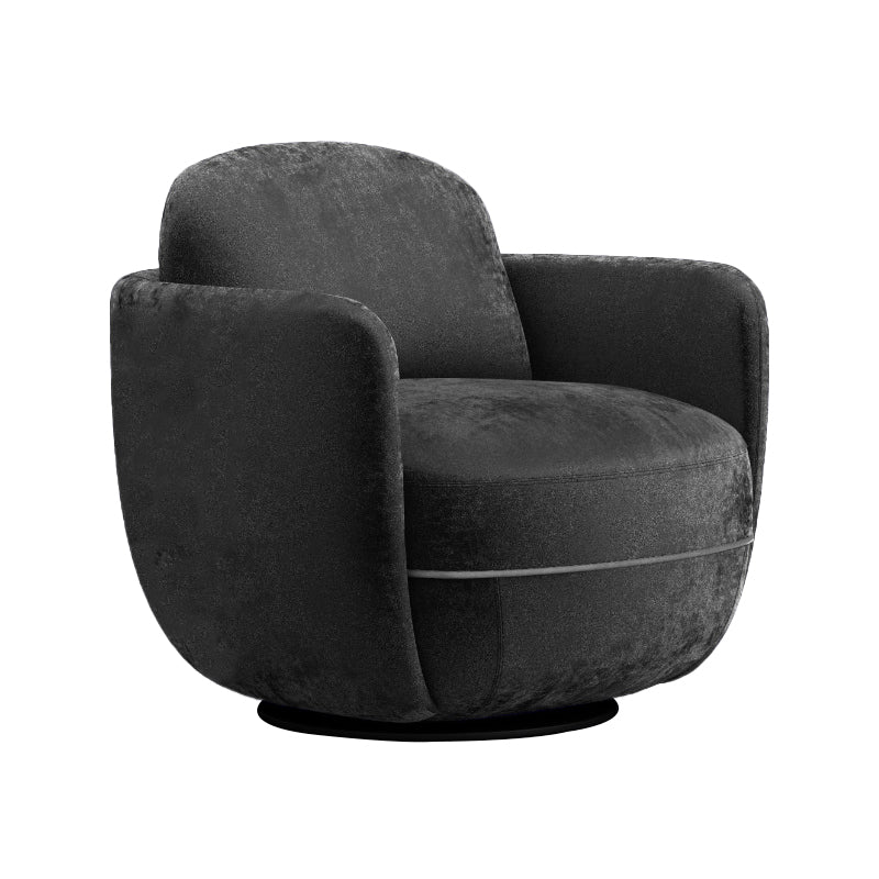 Solid Color Accent Armchair Swivel Living Room Accent Armchair