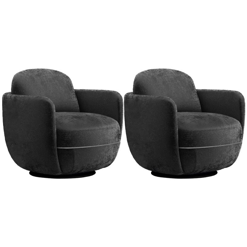 Solid Color Accent Armchair Swivel Living Room Accent Armchair