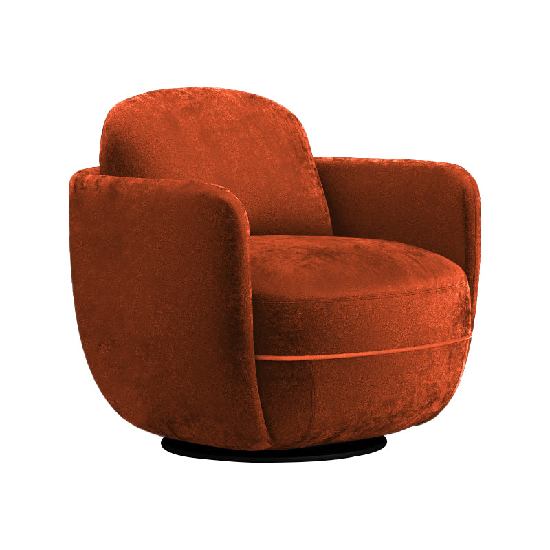 Solid Color Accent Armchair Swivel Living Room Accent Armchair