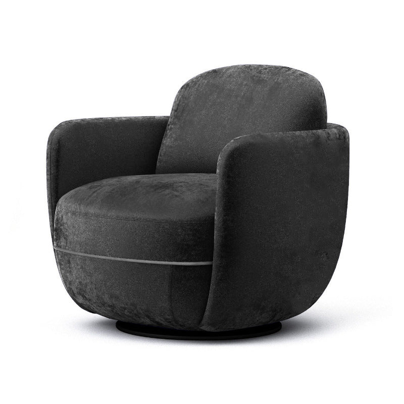 Solid Color Accent Armchair Swivel Living Room Accent Armchair