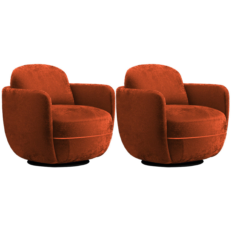Solid Color Accent Armchair Swivel Living Room Accent Armchair
