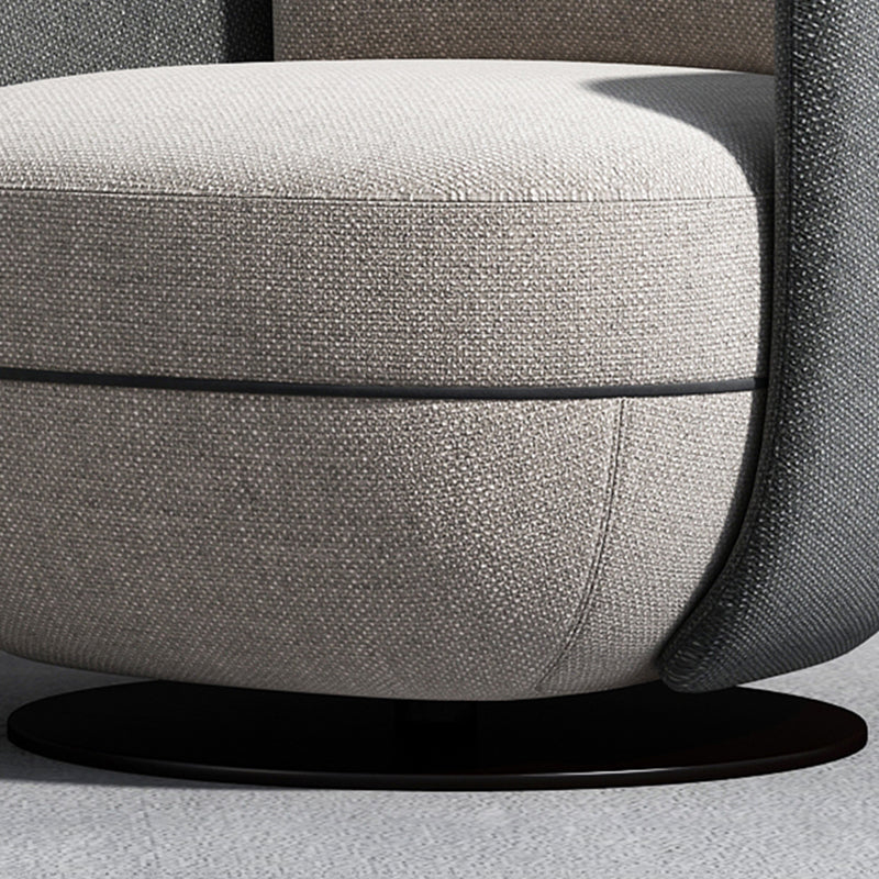 Solid Color Accent Armchair Swivel Living Room Accent Armchair