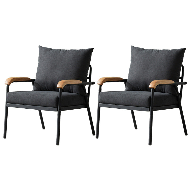 Solid Color Living Room Armchair Arms Included Accent Armchair