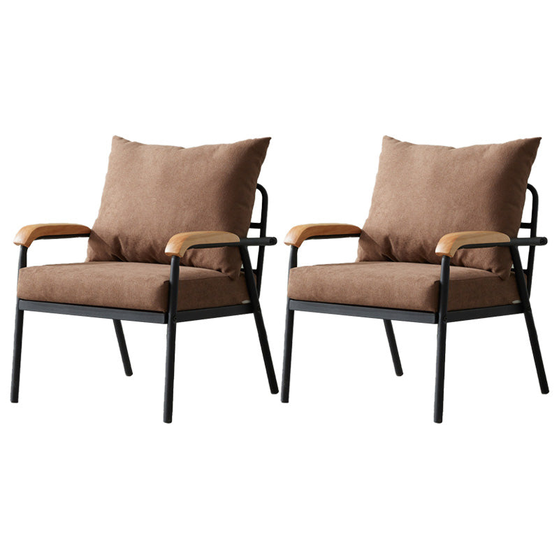 Solid Color Living Room Armchair Arms Included Accent Armchair