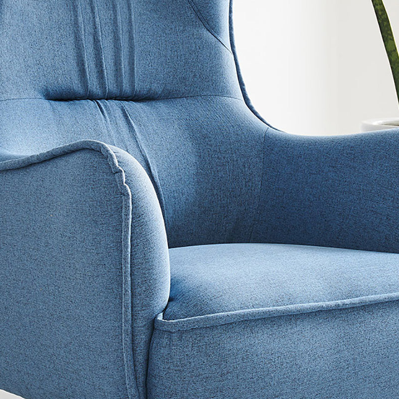 Mid-century Linen Blend Accent Armchair Arms Included Arm Chair