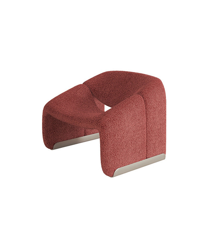 Contemporary Solid Color Side Chair Fixed Back Bedroom Side Chair