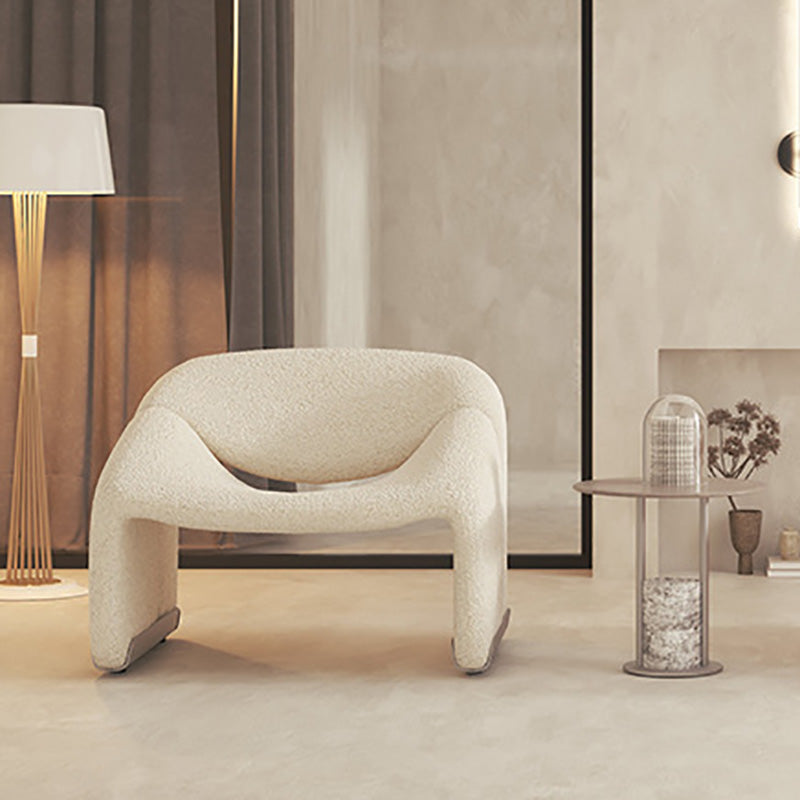 Contemporary Solid Color Side Chair Fixed Back Bedroom Side Chair