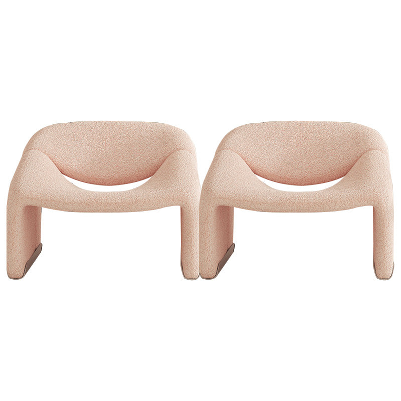 Contemporary Solid Color Side Chair Fixed Back Bedroom Side Chair