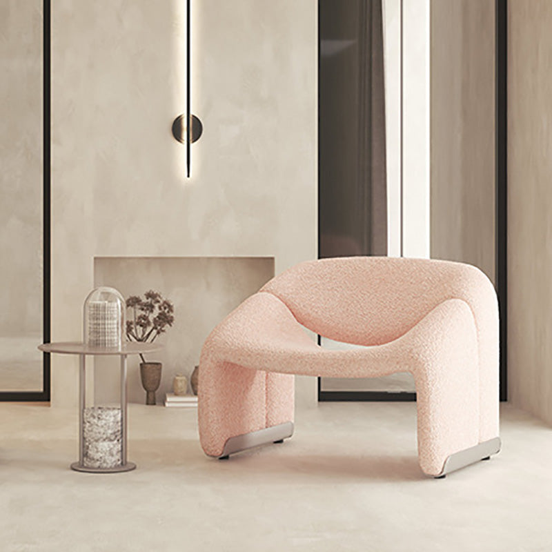 Contemporary Solid Color Side Chair Fixed Back Bedroom Side Chair