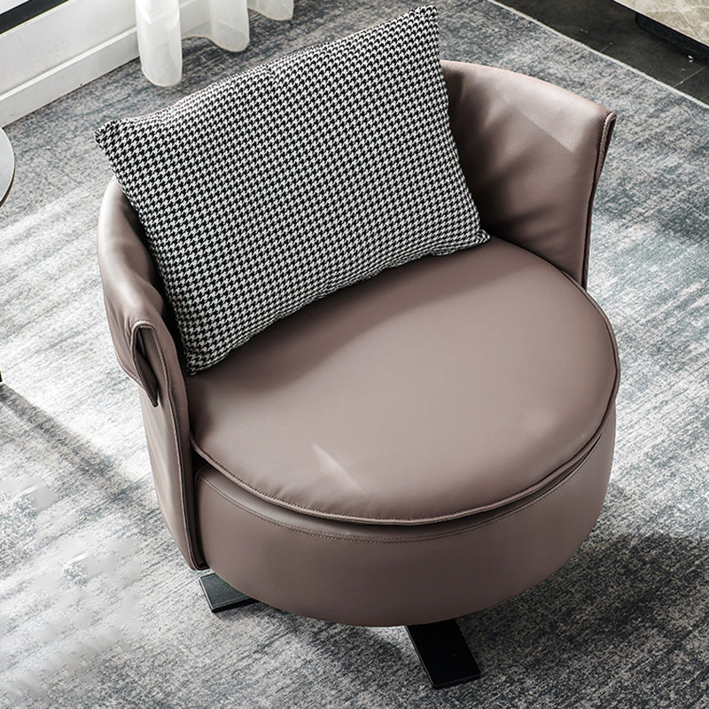 Modern Accent Armchair Contemporary Swivel Barrel Accent Chair