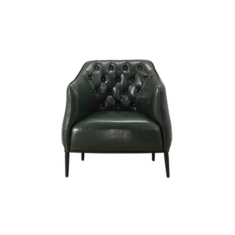 Modern Accent Armchair Contemporary Tufted Cushions Barrel Chair