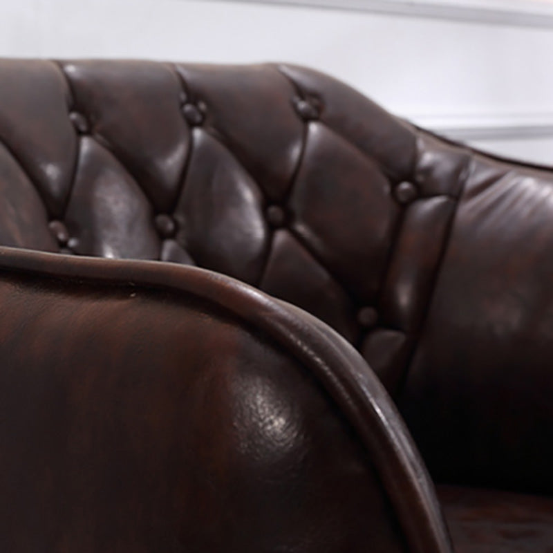 Modern Accent Armchair Contemporary Tufted Cushions Barrel Chair
