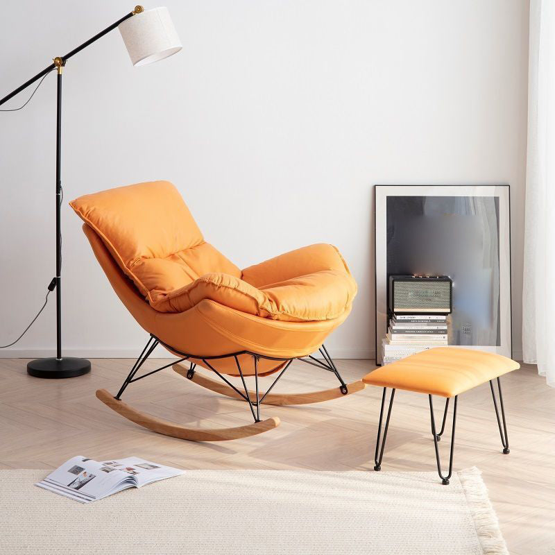 Style Single Home Rocker Chair Simple Leisure Chair for Bedroom