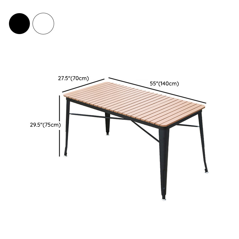Industrial 1/5/7 Pieces Metal Dining Set Reclaimed Wood Dining Table Set for Outdoor