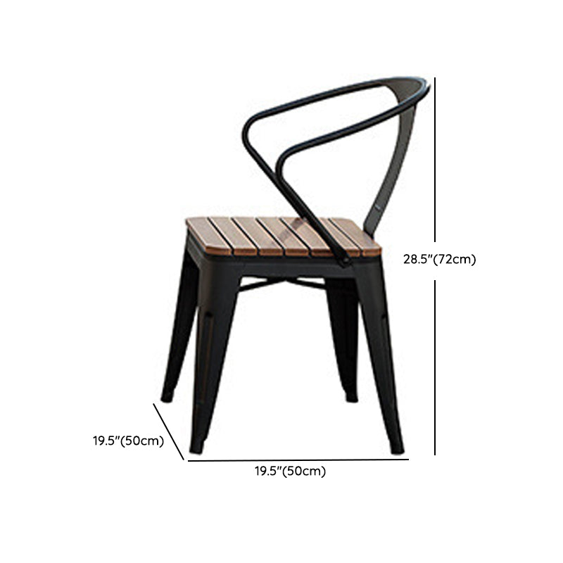 Modern Style 1/5/7 Pieces Metal Rectangle Dining Set Reclaimed Wood Dining Table Set