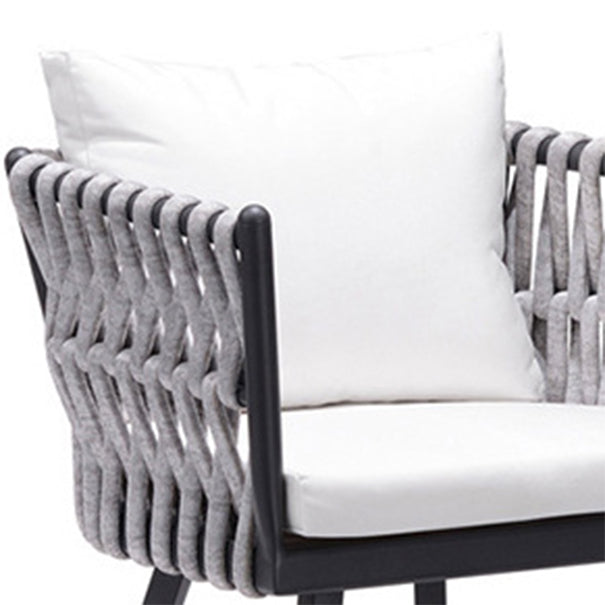 Boho Style Dining Set 1/3/5/7 Pieces Stone Dining Table Set for Outdoor