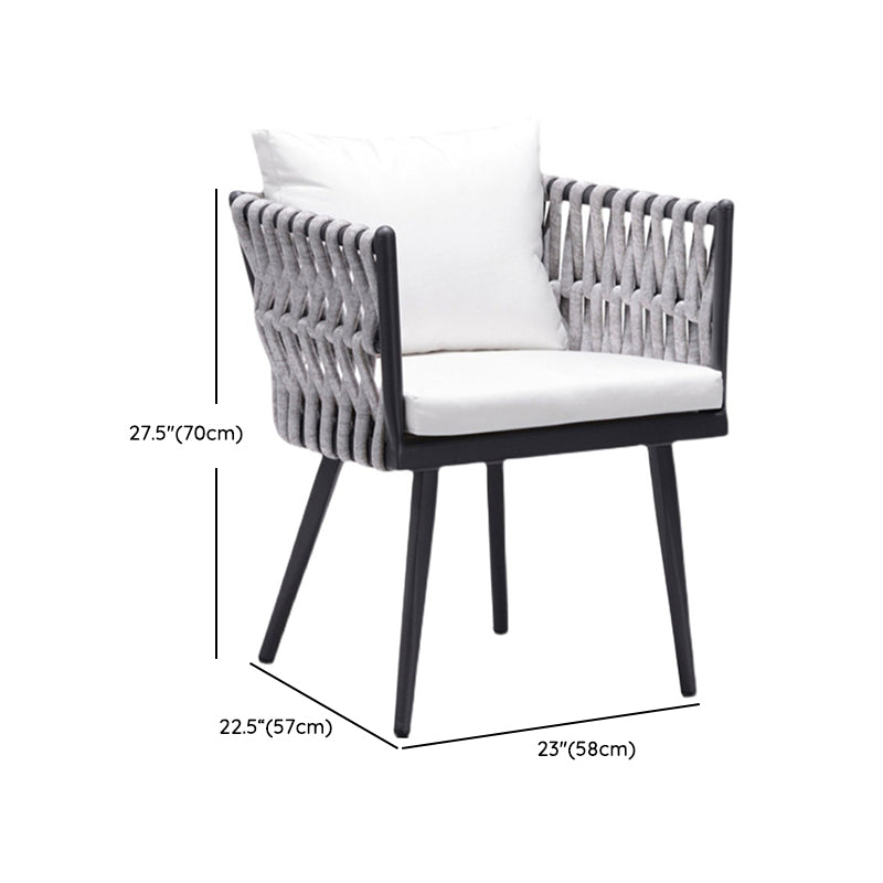 Boho Style Dining Set 1/3/5/7 Pieces Stone Dining Table Set for Outdoor