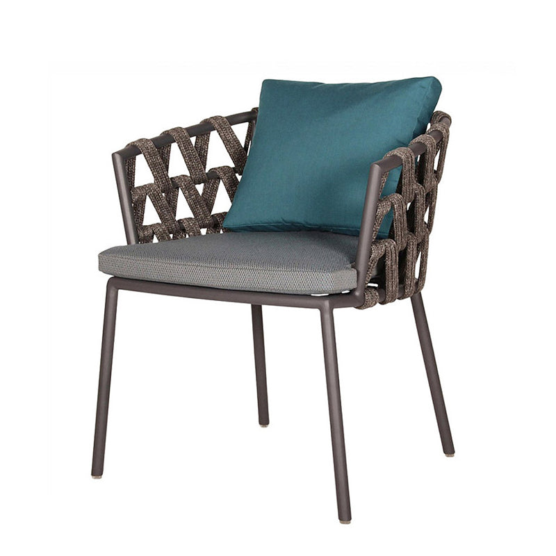 Boho Style 1/3/5/7 Pieces Metal Dining Set Wood Dining Table Set for Outdoor