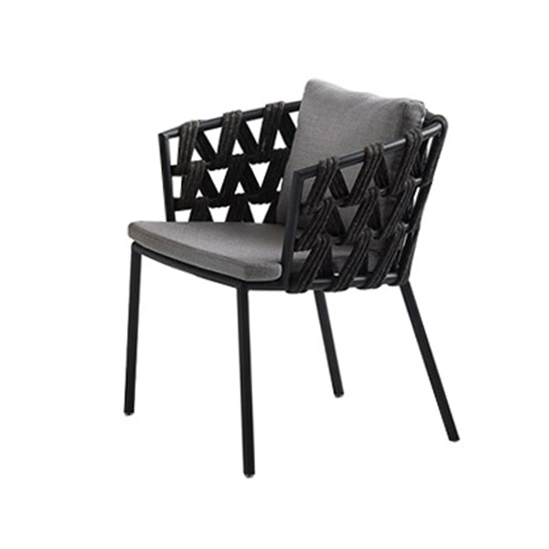 Boho Style 1/3/5/7 Pieces Metal Dining Set Wood Dining Table Set for Outdoor