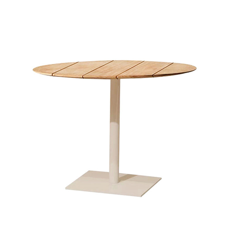 Boho Style 1/9 Pieces Metal Dining Set Wood Dining Table Set for Outdoor