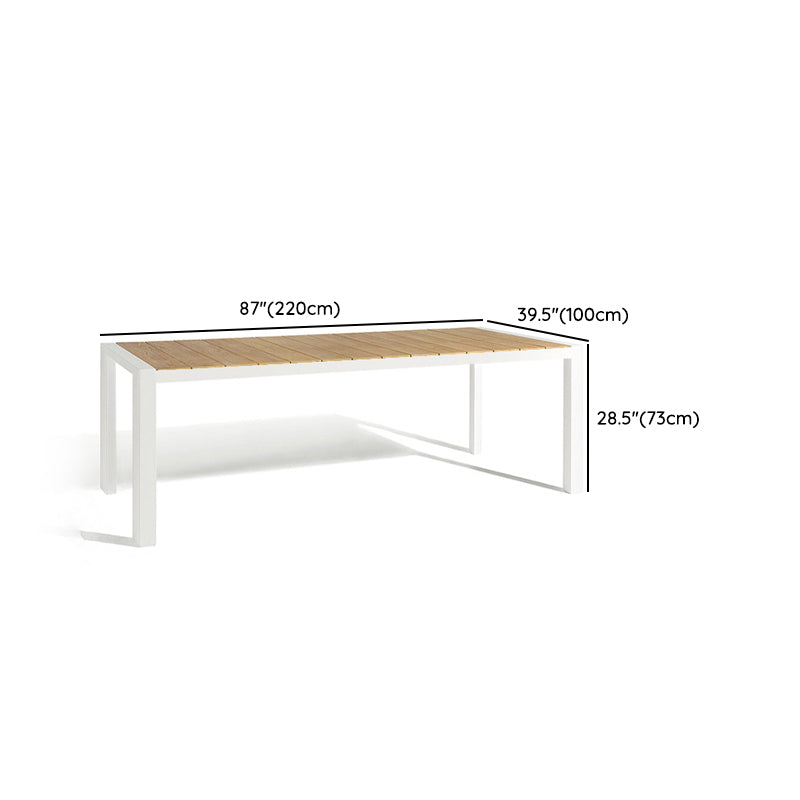 Boho 1/7 Pieces Metal Dining Set 4 Legs Dining Table Set for Outdoor