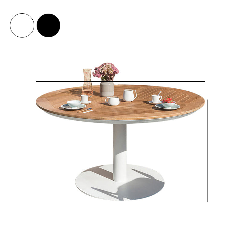 Boho 1/6 Pieces Dining Set Round Reclaimed Wood Dining Table Set