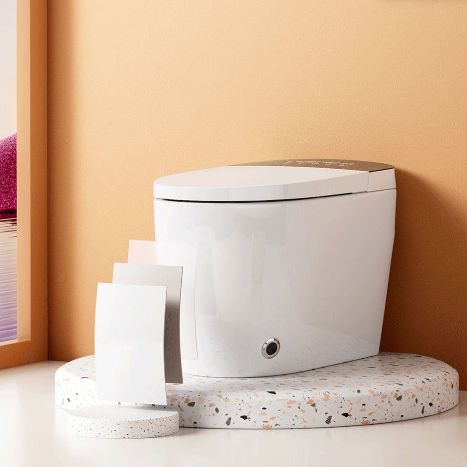 Modern One Piece Toilet Bowl Heated Seat Urine Toilet with Toilet Seat