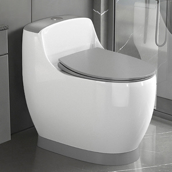 Modern Floor Mount Toilet Bowl Siphon Jet Toilet with Seat for Bathroom