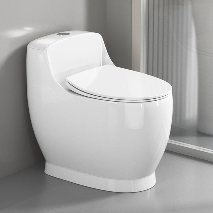 Modern Floor Mount Toilet Bowl Siphon Jet Toilet with Seat for Bathroom