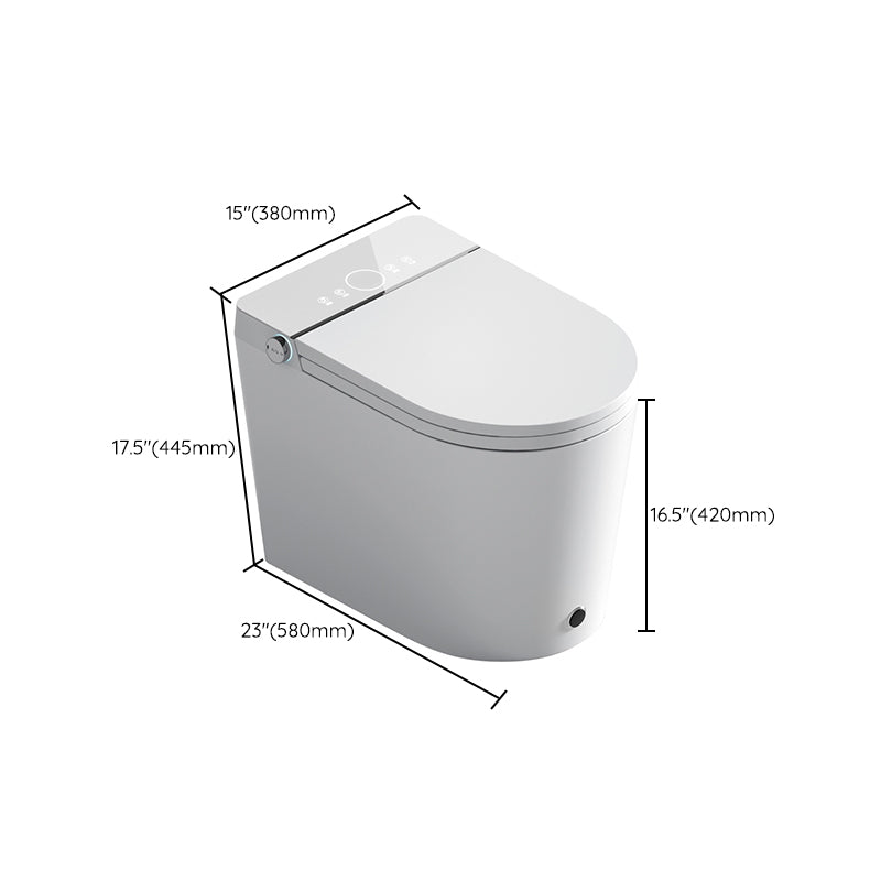 Modern Siphon Jet One Piece Toilet Bowl Heated Seat White Urine Toilet with Toilet Seat
