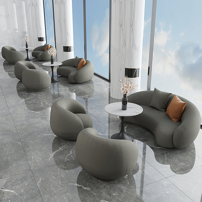 Modern Round Dining Table for Kitchen White Table with Metal Base