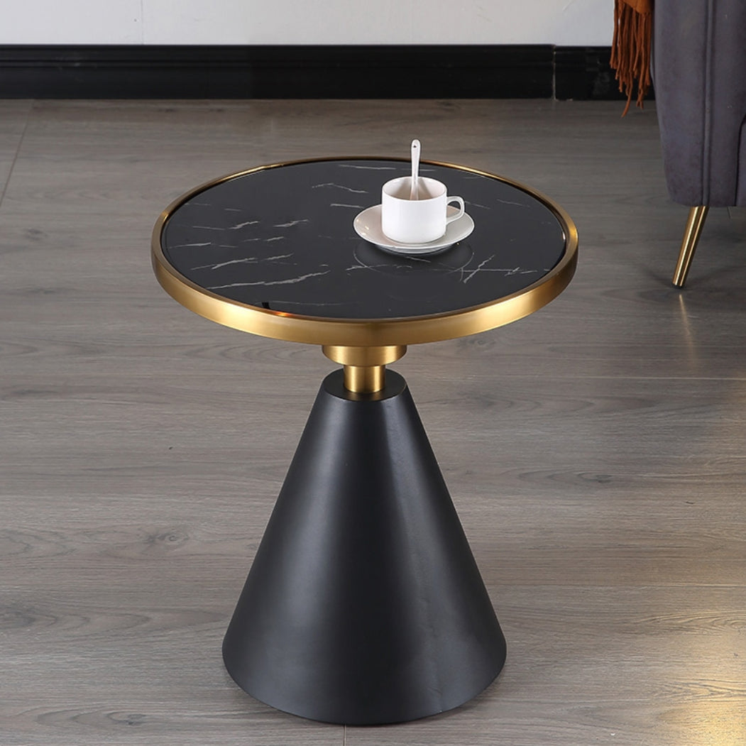 Black Dining Set for Home 1/3/4 Pieces Modern Round Table Set