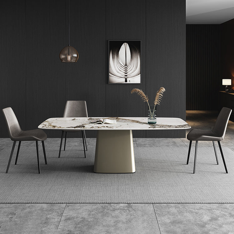 Glam Dinette Set for Dining Room 1/2/3/7 Pieces Glossy White Dining Table Set