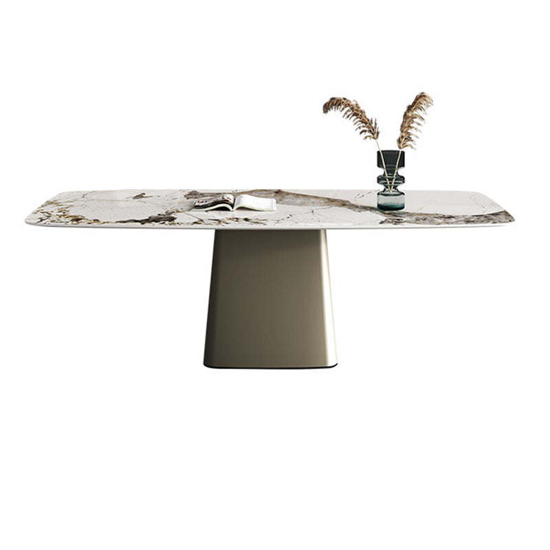 Glam Dinette Set for Dining Room 1/2/3/7 Pieces Glossy White Dining Table Set